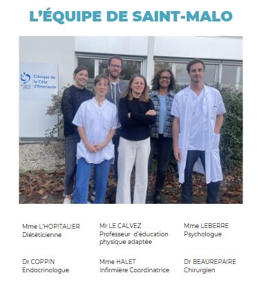 Equipe médicale clinique de la côte d'emeraude centre obésité